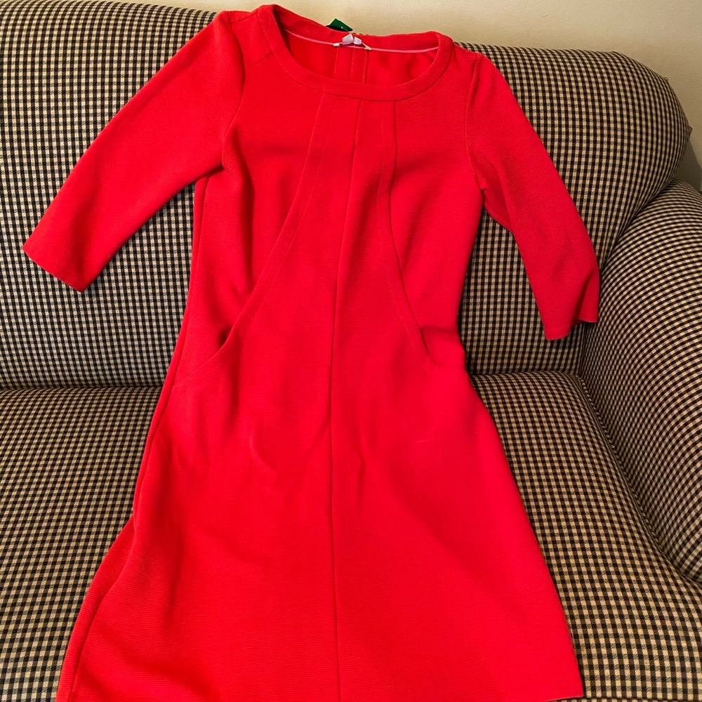 Boden Jasmine Ottoman Dress - Gladioli - Picture 6 of 7